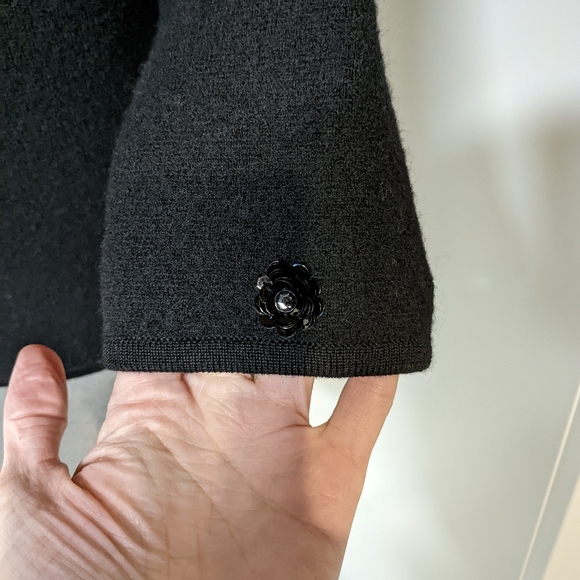 Black Elevenses Anthropologie wool bolero sweater size XS - Picture 3 of 5